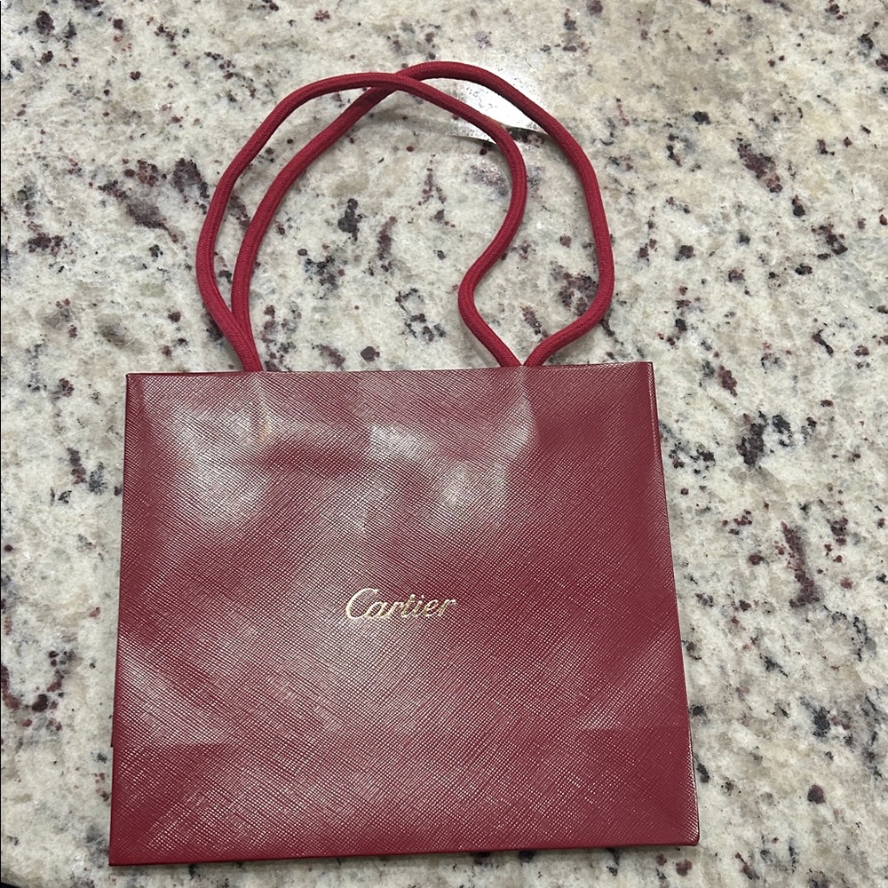 Cartier Burgundy Tote Bag